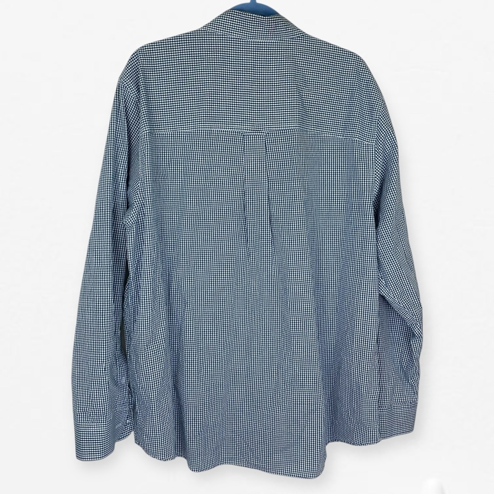 Chaps Blue Casual Button Down Shirt Relaxed Fit XL - Picture 4 of 6